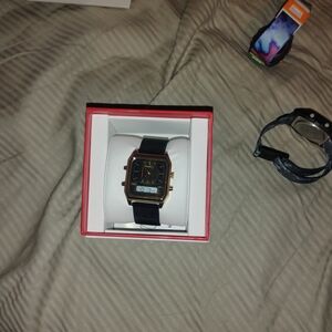 Black and Gold Watch in Box